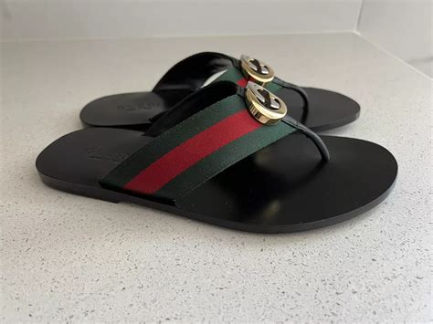 gucci slide denim|Gucci flip flops clearance.